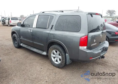 2008 Nissan Armada Se from USA, damaged, VIN 5N1BA08D68N629088